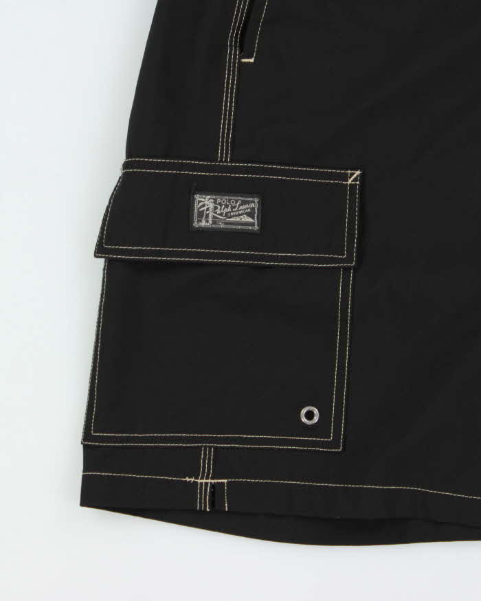 Vintage Polo Ralph Lauren Contrast Stitch Relaxed Fit Swim Shorts - S