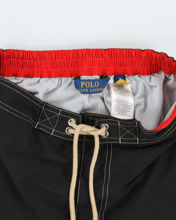 Vintage Polo Ralph Lauren Contrast Stitch Relaxed Fit Swim Shorts - S