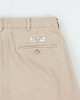 Vintage Y2K 00s Polo Ralph Lauren 'Andrew' Khaki Double Pleated Classic Chino Bermuda Shorts - W34