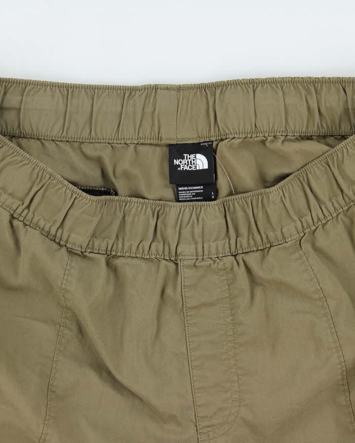 Vintage The North Face 7" Khaki Canvas Adventure Shorts - L