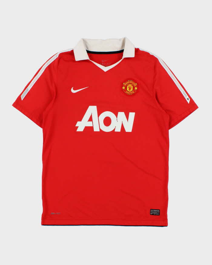 Vintage 2010-11 Nike Manchester United FC Dri-Fit Home Football Shirt - M