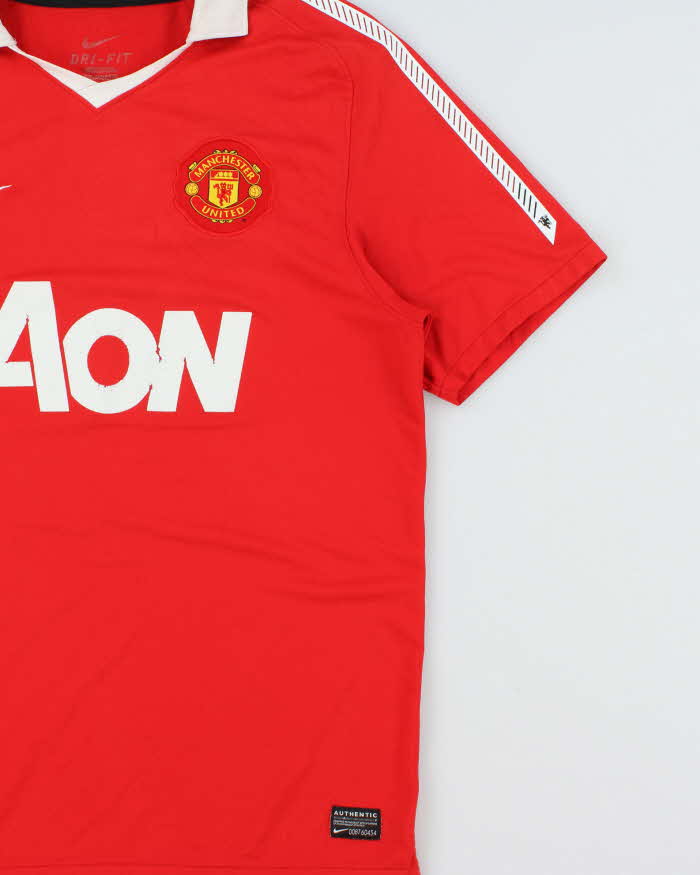 Vintage 2010-11 Nike Manchester United FC Dri-Fit Home Football Shirt - M