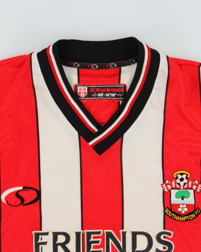 Vintage 2001-03 Saints Southampton FC Home Football Shirt - M