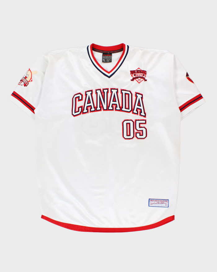 Vintage Y2K 00s Fubu Athletics Sports Collection Canada Baseball Jersey - XXL