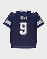 Vintage 2007-08 Reebok Dallas Cowboys Romo #9 Official NFL Equipment Home Jersey - L