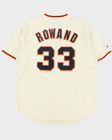 Vintage 2009-10 Majestic San Francisco Giants Rowand #33 Official MLB Home Baseball Jersey - L