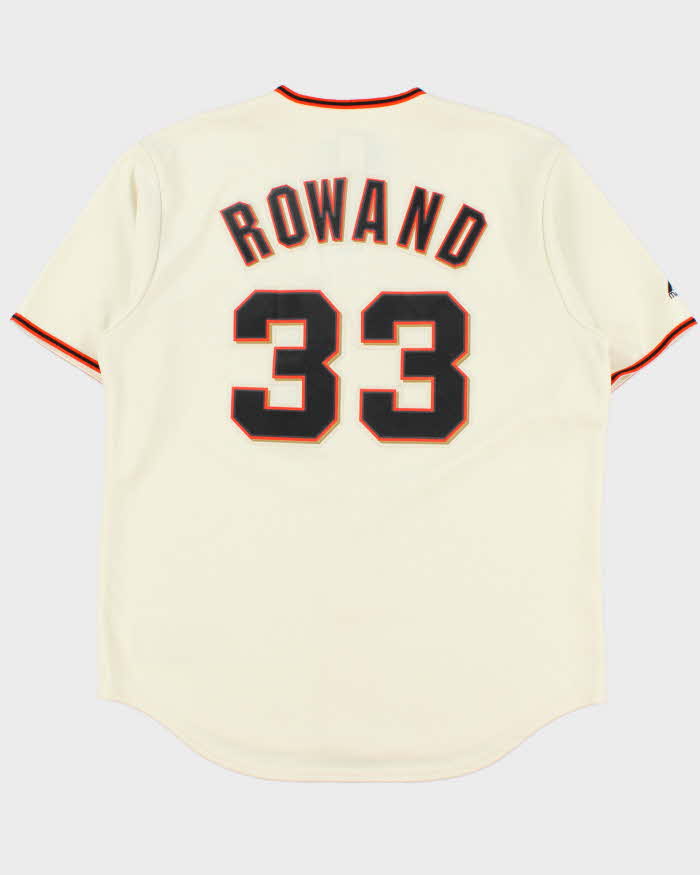 Vintage 2009-10 Majestic San Francisco Giants Rowand #33 Official MLB Home Baseball Jersey - L