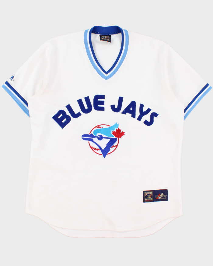 Vintage 1991 Majestic Cooperstown Collection Toronto Blue Jays 70s Throwback Baseball Jersey - L
