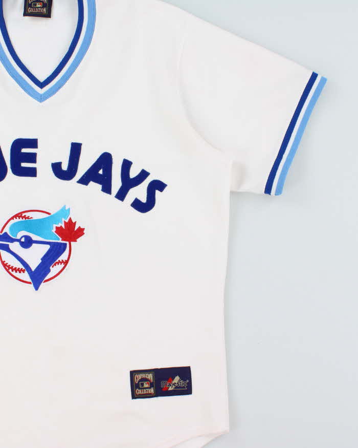 Vintage 1991 Majestic Cooperstown Collection Toronto Blue Jays 70s Throwback Baseball Jersey - L