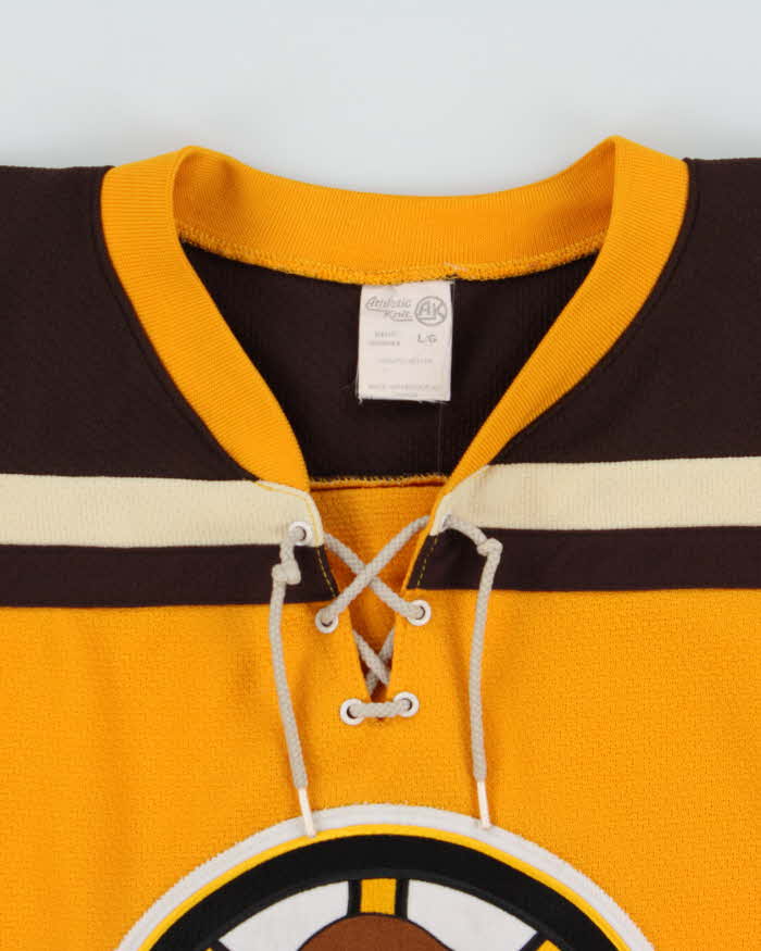 Vintage 1990s Athletic Knit Curious George #13 Made In Canada Ice Hockey Jersey - L
