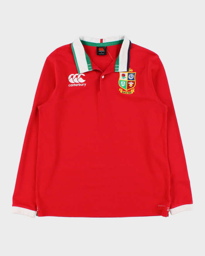 2020 Canterbury British &amp; Irish Lions Retro Classic VapoDri Long Sleeve Rugby Shirt - L