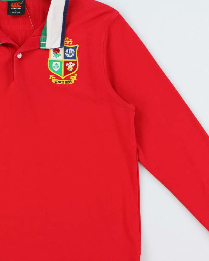 2020 Canterbury British &amp; Irish Lions Retro Classic VapoDri Long Sleeve Rugby Shirt - L