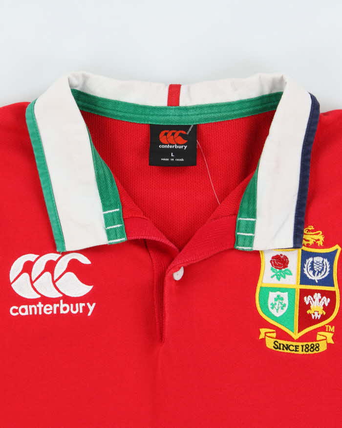 2020 Canterbury British &amp; Irish Lions Retro Classic VapoDri Long Sleeve Rugby Shirt - L