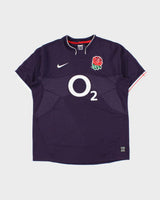 Vintage 2009-10 Nike Team England Rugby Union Short Sleeve Away Shirt - S
