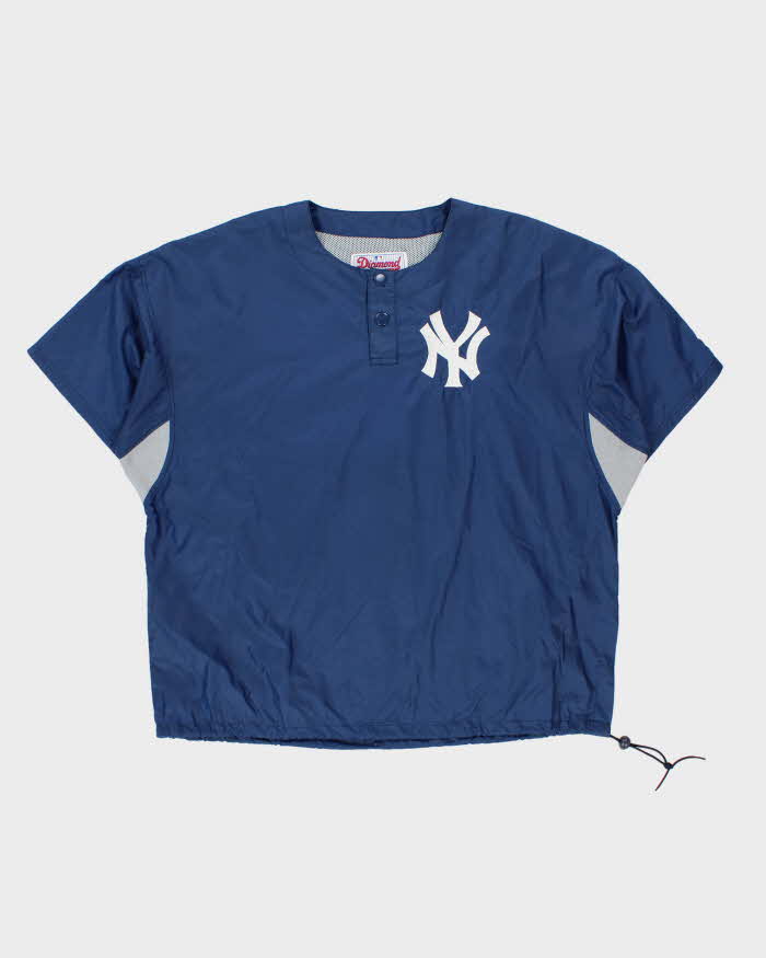 Vintage 1990s Starter Diamond Collection N.Y Yankees Soft Shell Batting Practice Warm-Up Pullover - L