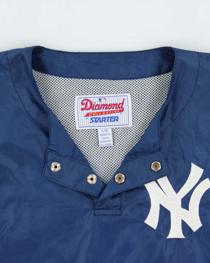 Vintage 1990s Starter Diamond Collection N.Y Yankees Soft Shell Batting Practice Warm-Up Pullover - L