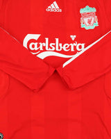 Vintage 2008-09 Adidas Liverpool FC Climacool Long Sleeve Home Shirt - S