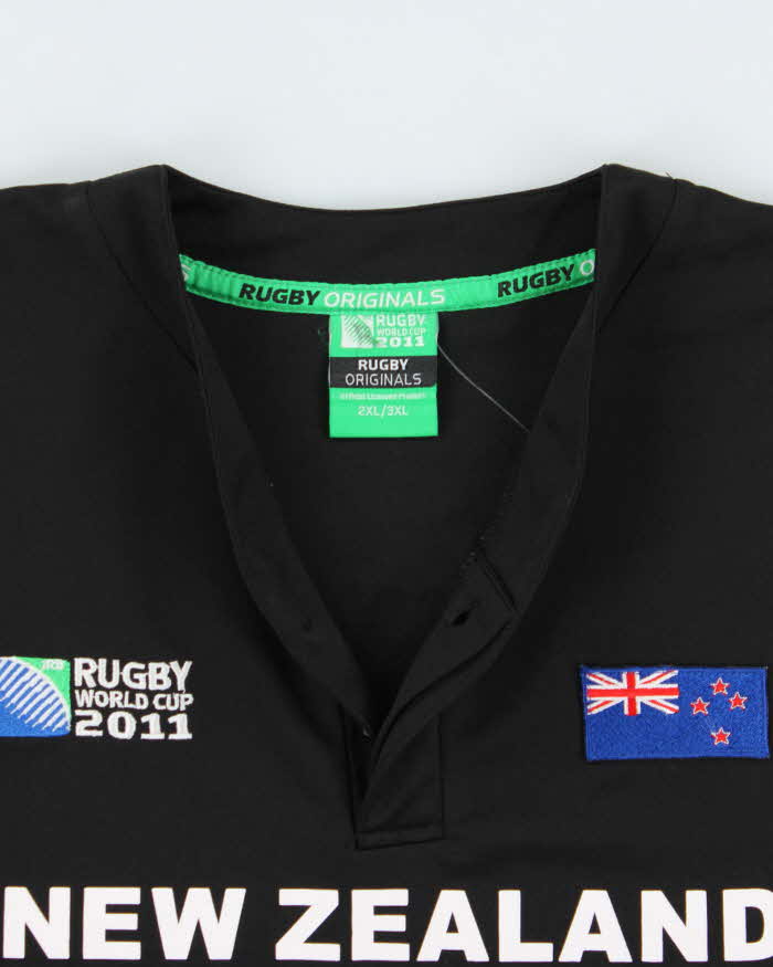 Vintage 2011 New Zealand Rugby World Cup Long Sleeve Athletic Shirt - XXL