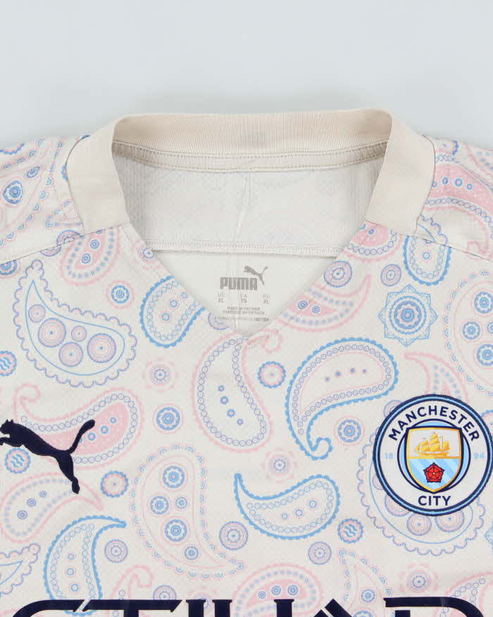 2020-21 Puma Manchester City FC Paisley Third Shirt - XL