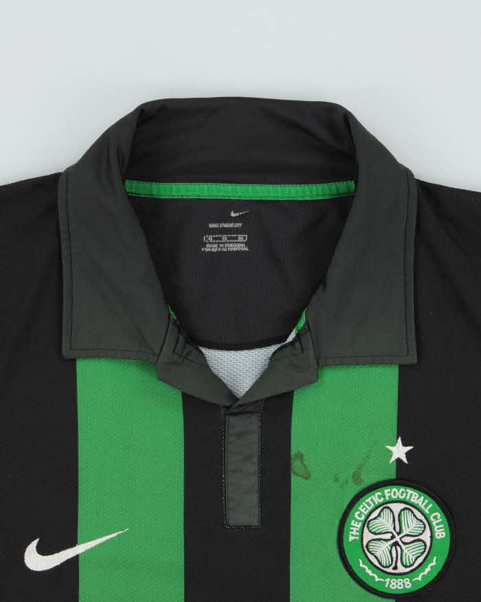 Vintage 2006-07 Nike Football Celtic FC Sphere Dry Short Sleeve Away Shirt - XL