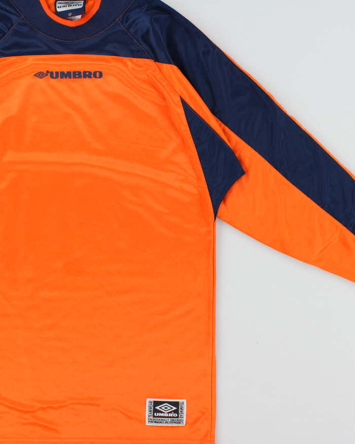 Vintage 2002 Umbro Football Teamwear Long Sleeve Goalkeeper Jersey - S