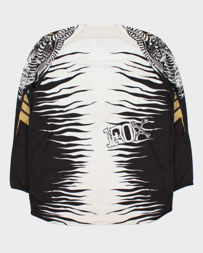 Vintage Fox Racing Graphic Long Sleeve Motocross MX BMX Jersey - XL