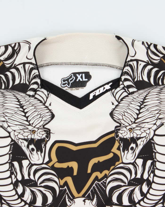 Vintage Fox Racing Graphic Long Sleeve Motocross MX BMX Jersey - XL