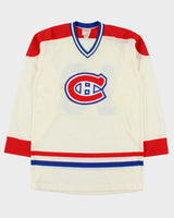 Vintage 1980s Montreal Canadiens NHL Sandow Sporting Knit Ice Hockey Jersey - M