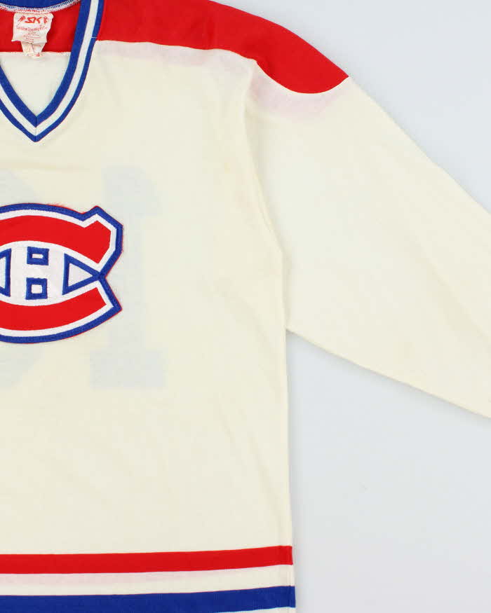 Vintage 1980s Montreal Canadiens NHL Sandow Sporting Knit Ice Hockey Jersey - M