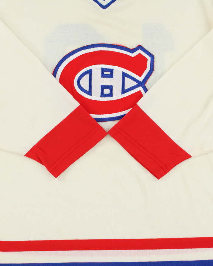 Vintage 1980s Montreal Canadiens NHL Sandow Sporting Knit Ice Hockey Jersey - M