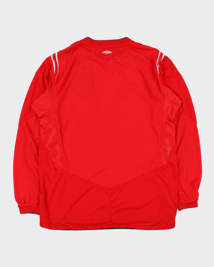 Vintage 2004-06 Umbro England Euros Long Sleeve Away Football Shirt - L