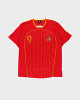 Vintage 2006 Spain Torres #9 World Cup Football Home Shirt - XL