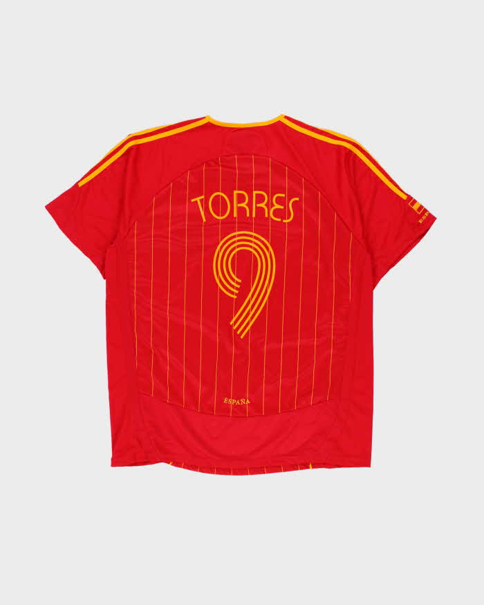 Vintage 2006 Spain Torres #9 World Cup Football Home Shirt - XL