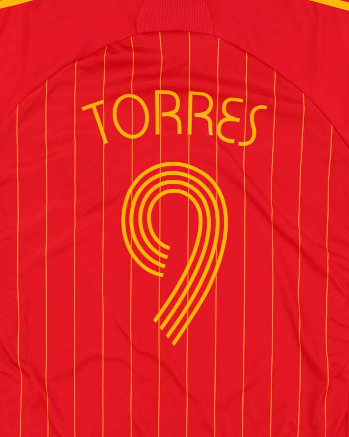 Vintage 2006 Spain Torres #9 World Cup Football Home Shirt - XL