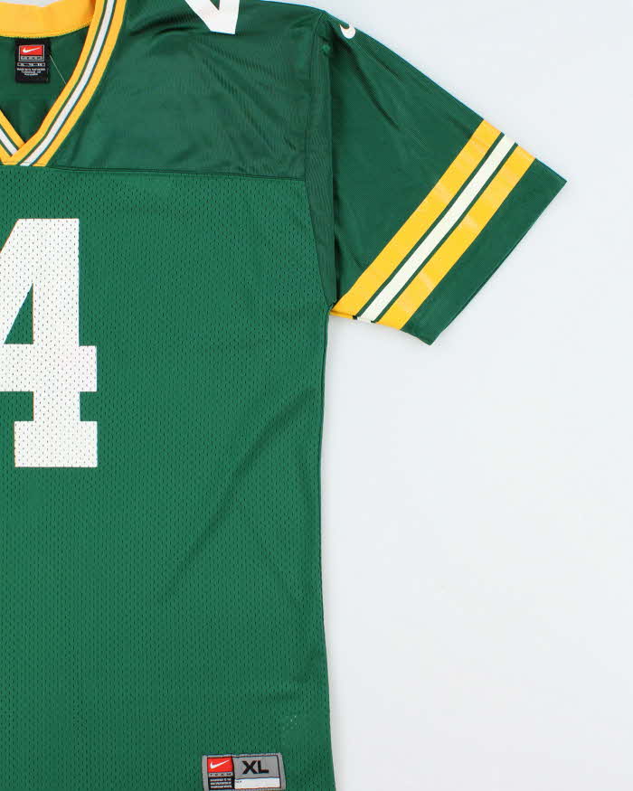 Vintage 2000 Nike Team Green Bay Packers Brett Favre #4 NFL Home Jersey - XL