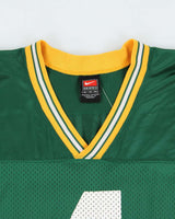 Vintage 2000 Nike Team Green Bay Packers Brett Favre #4 NFL Home Jersey - XL