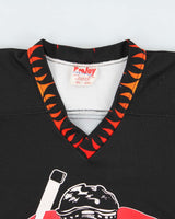 Vintage 1990s ProJoy K.Grant Scoffs Hockey Shop Flames Ice Hockey Jersey - XL