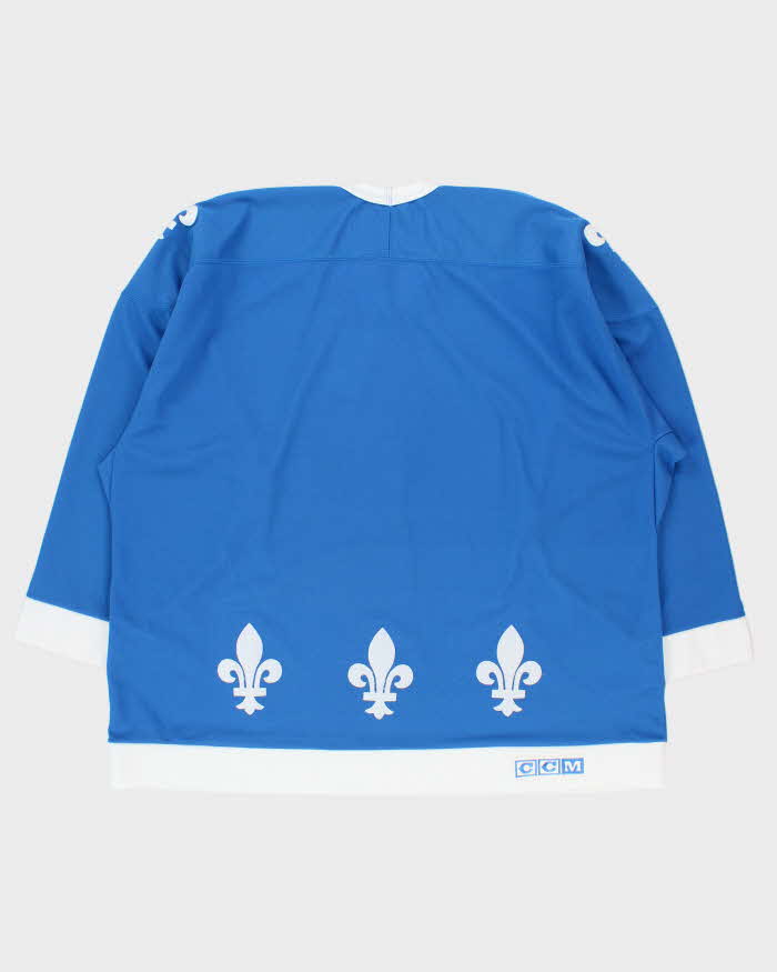 Vintage CCM Quebec Nordiques 70s Retro NHL Ice Hockey Home Jersey - XXL