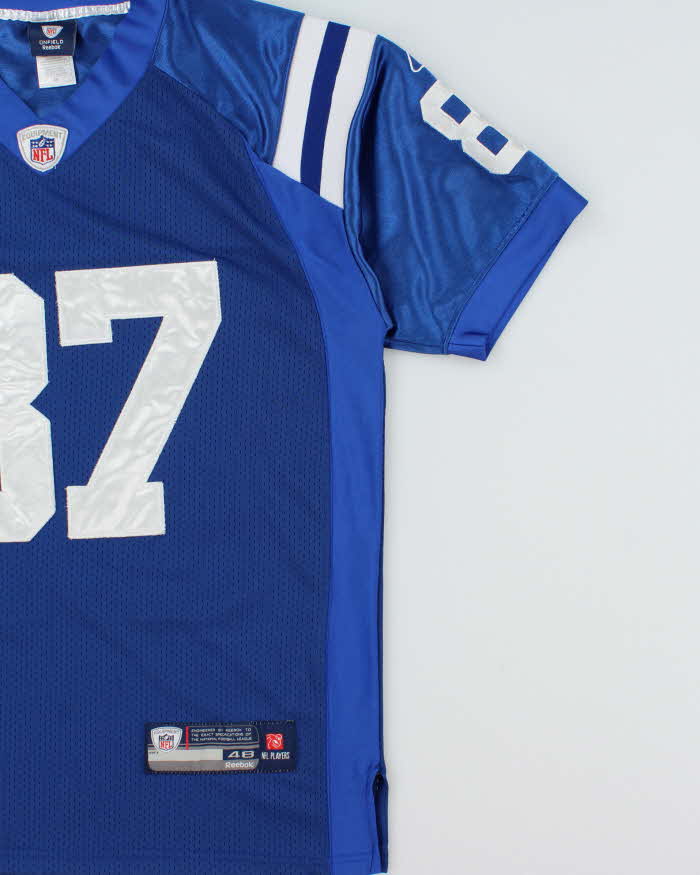 Vintage 2004-05 Reebok Indianapolis Colts Reggie Wayne #87 NFL Equipment Stitched On Field Home Jersey - M