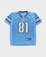 Vintage 2007-08 Reebok Detroit Lion Calvin Johnson #81 NFL Equipment Stitched Home Jersey - M