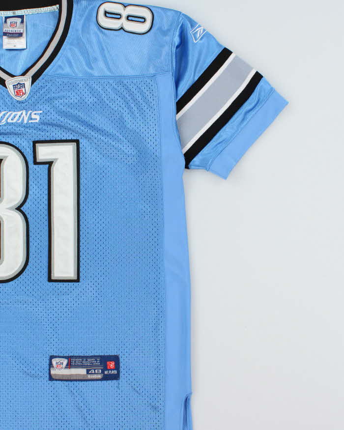 Vintage 2007-08 Reebok Detroit Lion Calvin Johnson #81 NFL Equipment Stitched Home Jersey - M
