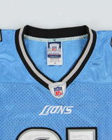 Vintage 2007-08 Reebok Detroit Lion Calvin Johnson #81 NFL Equipment Stitched Home Jersey - M