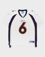 Vintage 2006-07 Reebok Denver Broncos Jay Cutler #6 NFL Equipment Away Jersey - XL