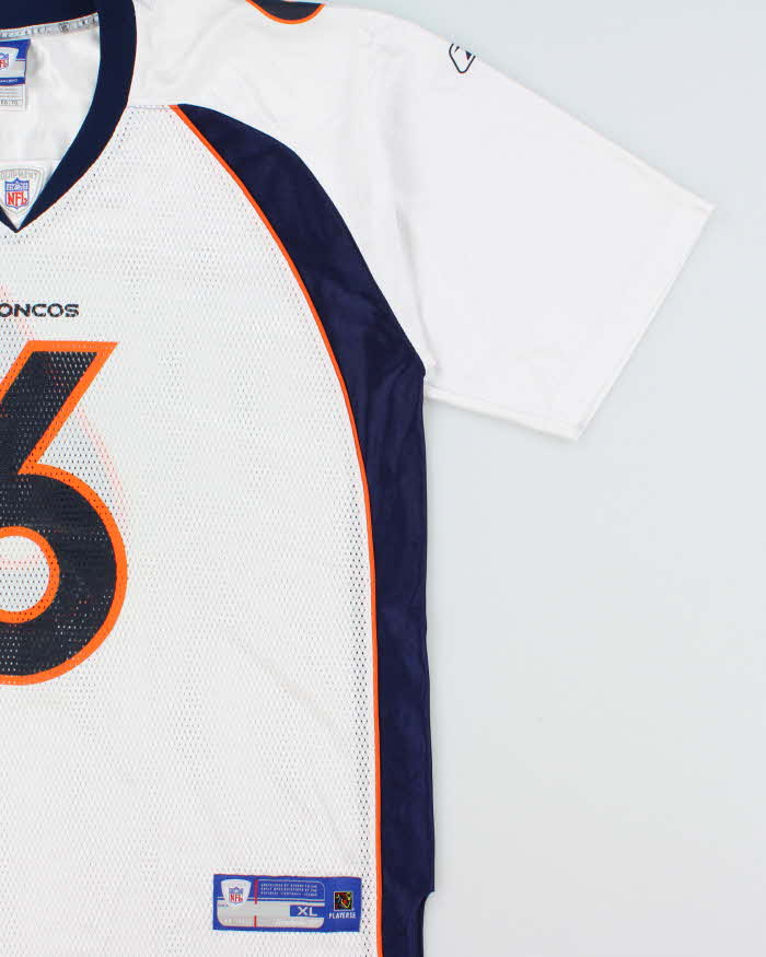 Vintage 2006-07 Reebok Denver Broncos Jay Cutler #6 NFL Equipment Away Jersey - XL