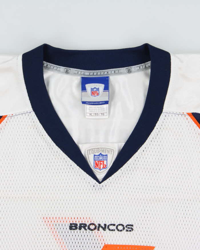 Vintage 2006-07 Reebok Denver Broncos Jay Cutler #6 NFL Equipment Away Jersey - XL