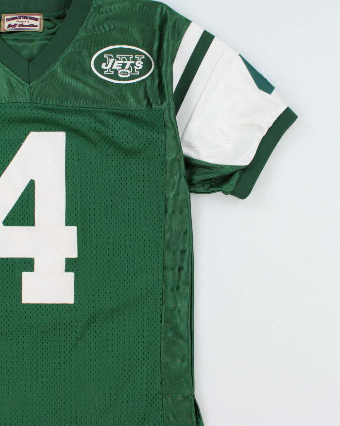 Vintage Y2K 00s Jeff Hamilton New York Jets 'Players Of The Century' Brett Favre #4 Home Jersey - M