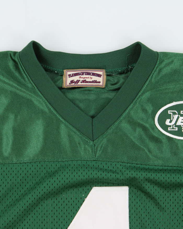 Vintage Y2K 00s Jeff Hamilton New York Jets 'Players Of The Century' Brett Favre #4 Home Jersey - M