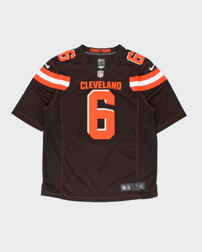 2018-19 Nike Cleveland Browns Baker Mayfield #6 NFL On Field Home Jersey - L