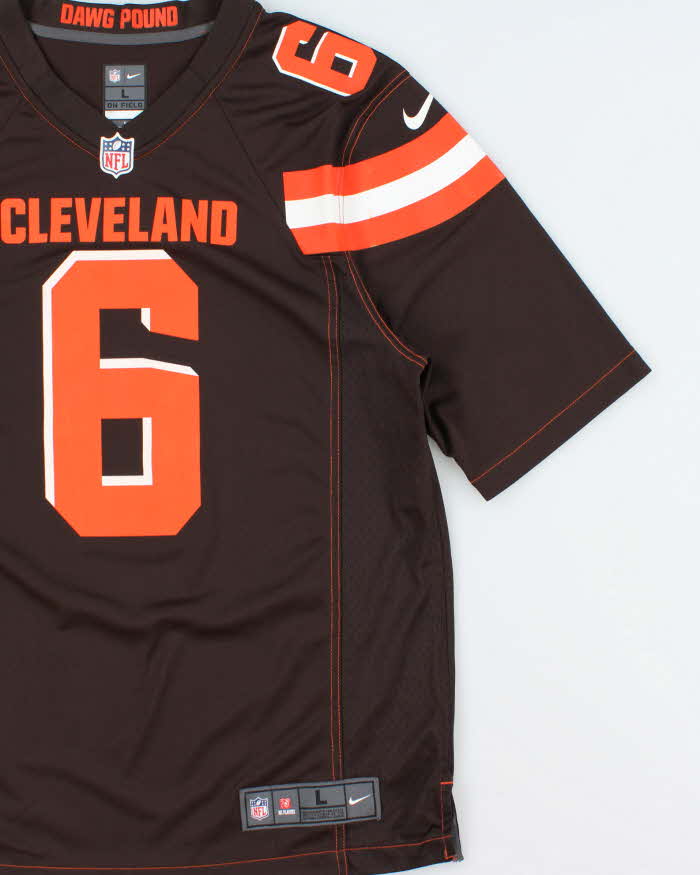 2018-19 Nike Cleveland Browns Baker Mayfield #6 NFL On Field Home Jersey - L