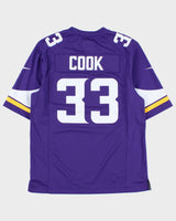 2021-22 Nike Minnesota Vikings Dalvin Cook #33 NFL On Field Home Jersey - M